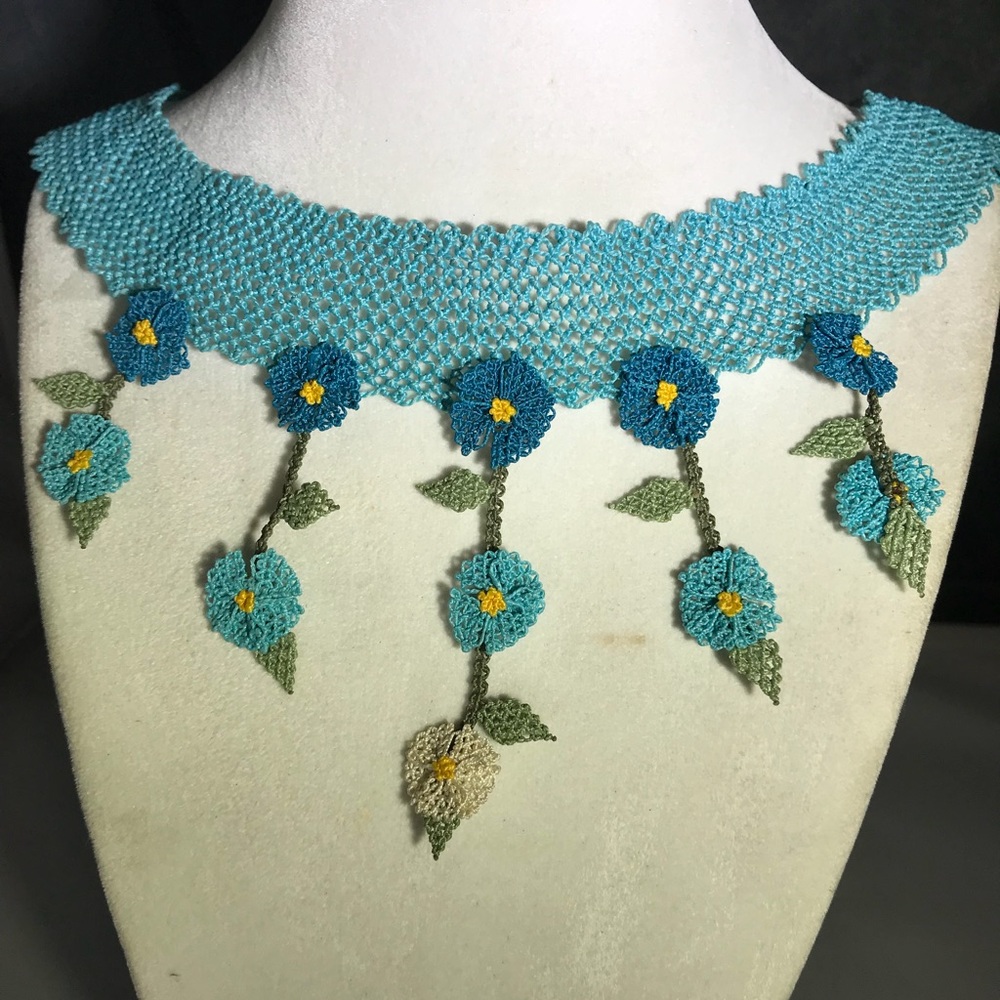 Needlework,Crochet Necklace